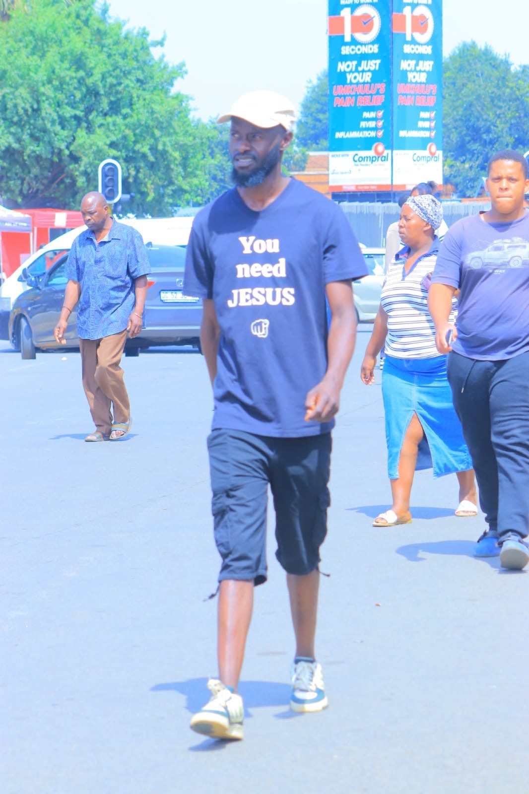 Customer wearing You need JESUS merch